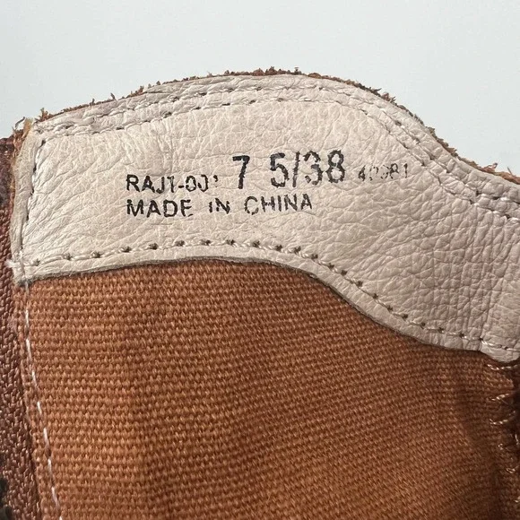 CHINESE LAUNDRY RAMBLE WESTERN LEATHER BOOTIES RUSTY BROWN NWOT WOMEN'S SIZE 7.5 - Picture 13 of 14